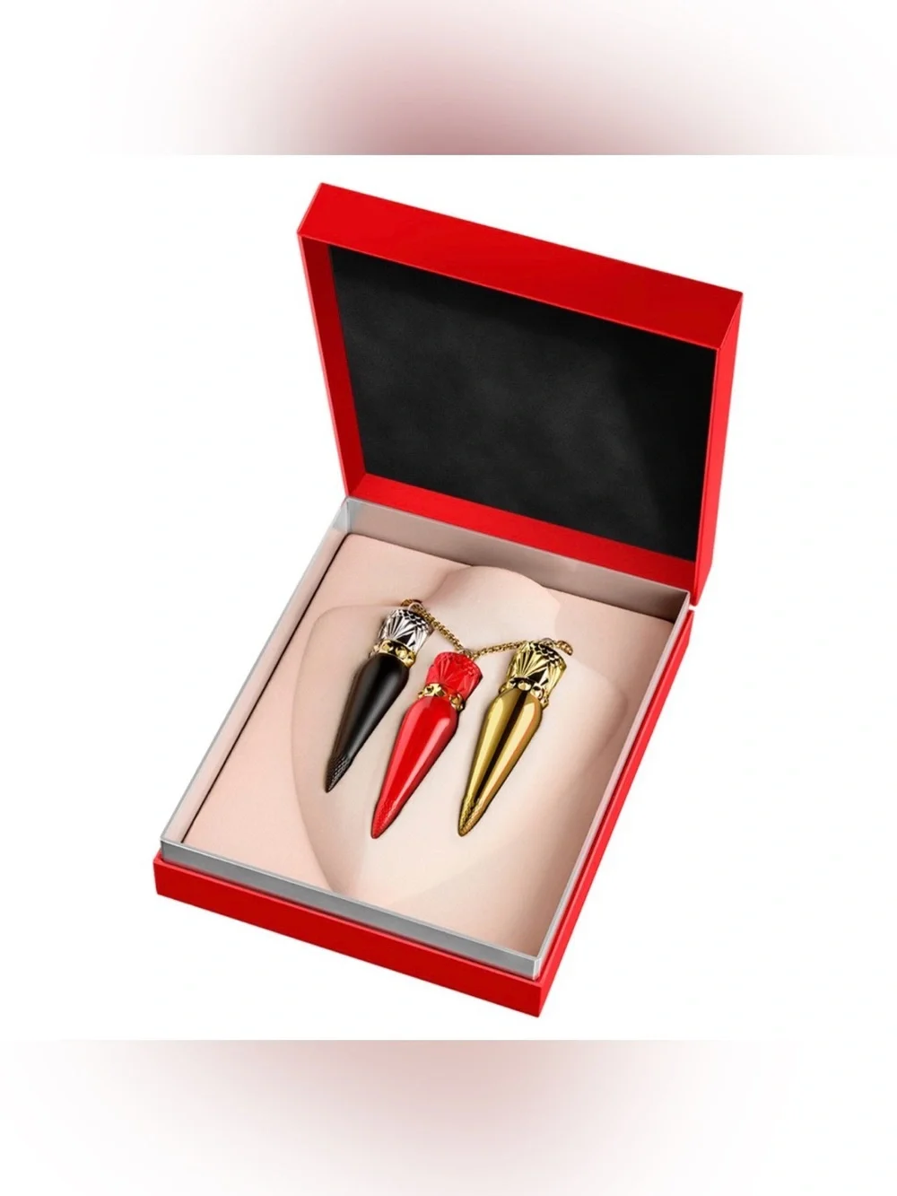 Christian Louboutin Lip Trio Rouge Louboutin  Coffret Set ❤️ Luxury Beauty| NIB✨